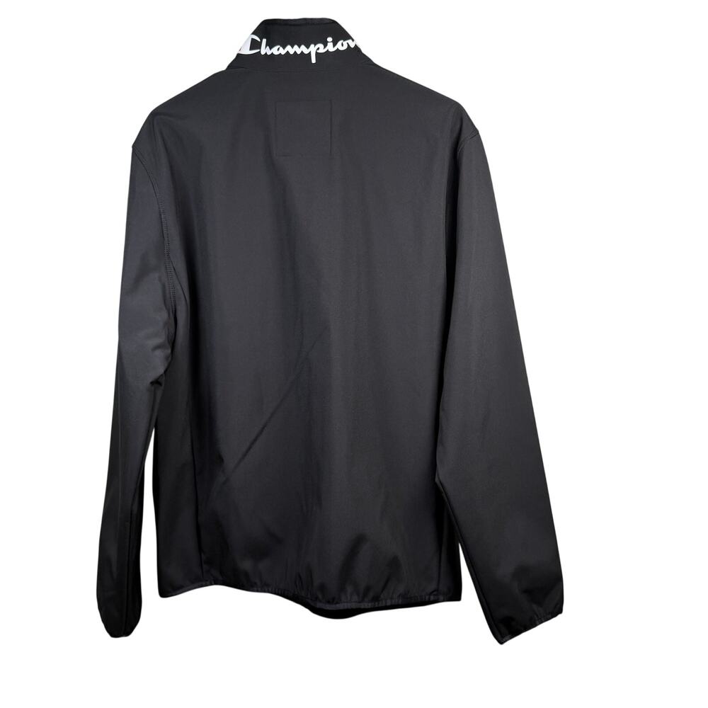 Champion Sport Shell Jacket Men's Medium Black Water and Wind Resistant NWT